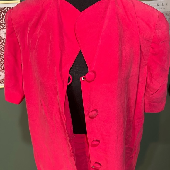 NWT Maggy London Elegant Pink Women's Suit Set Size 6 👑 - Picture 2 of 10